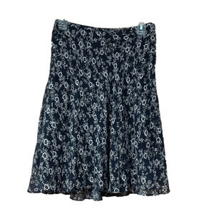 August Silk Floral Skirt